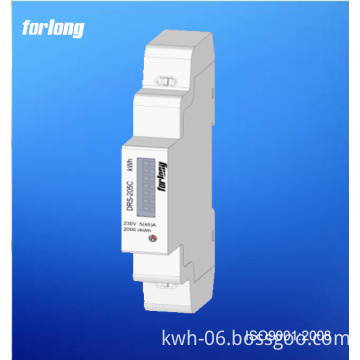 single phase two wire one module smallest smart din rail power meter with Modbus or Metering Bus